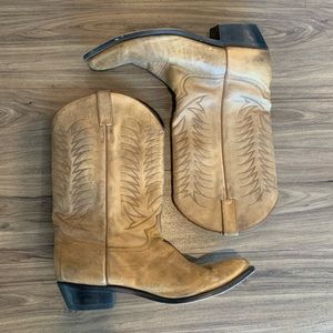 Taupe/Beige Cowboy Boots